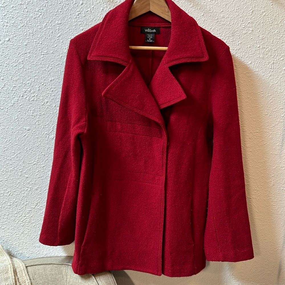 100% Wool Red Jacket - Picture 3 of 13